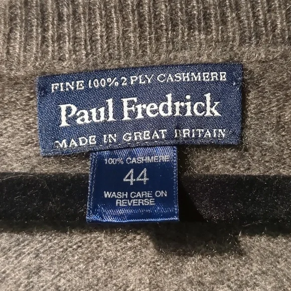 L Paul Fredrick 100% Cashmere Fine 2 Ply 44 - Picture 6 of 8